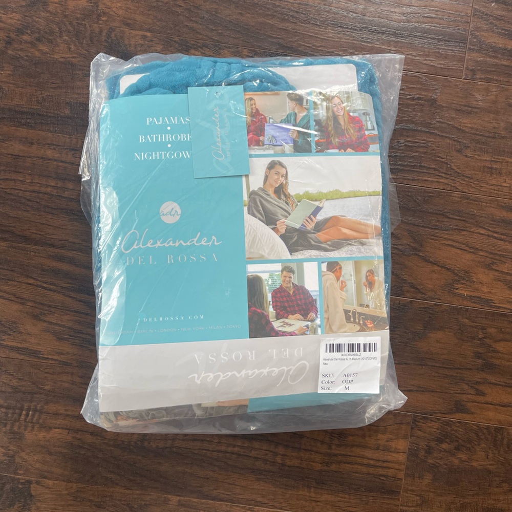 Teal Chevron Fleece Robe